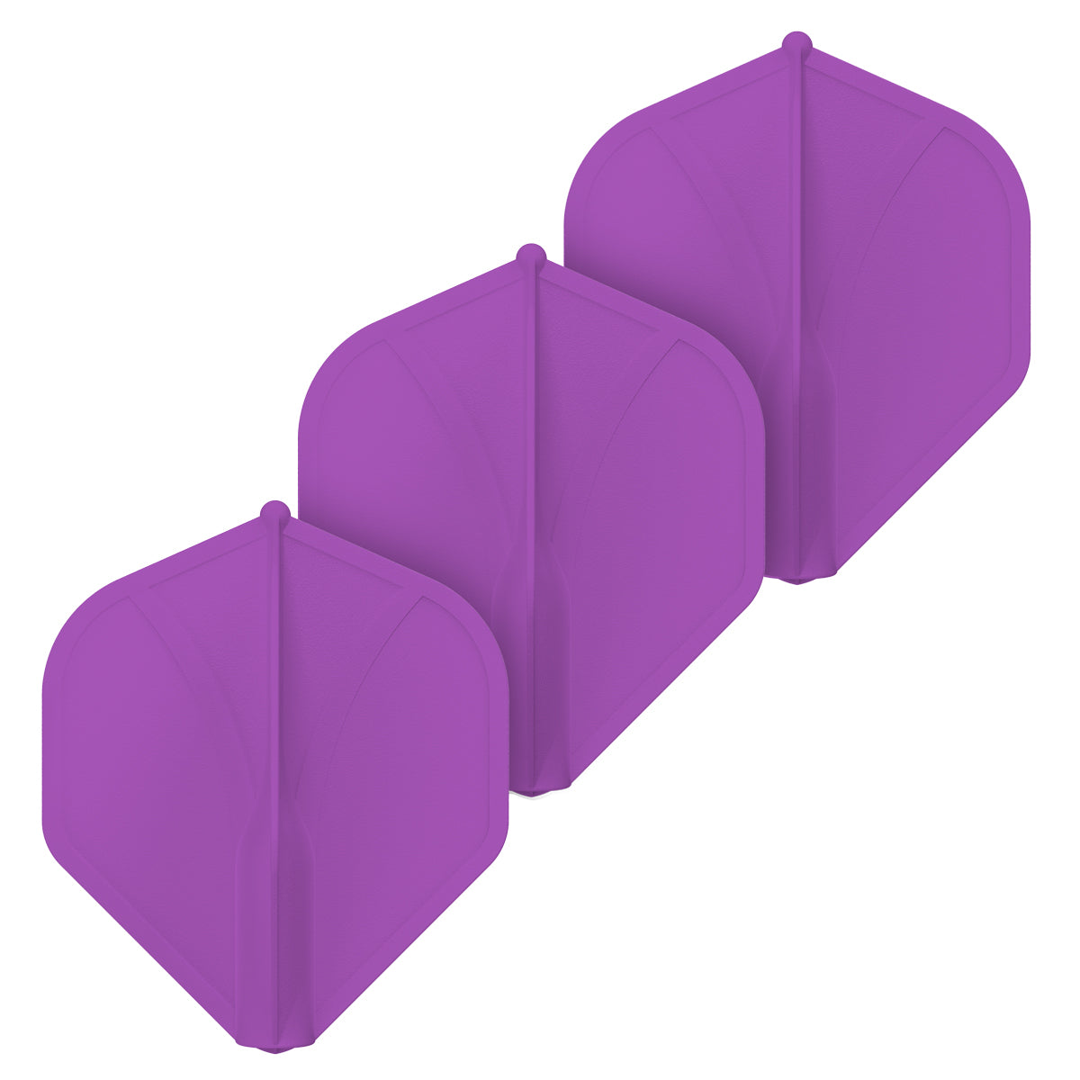 Shot Airfoil Molded Flight Set - Purple Standard