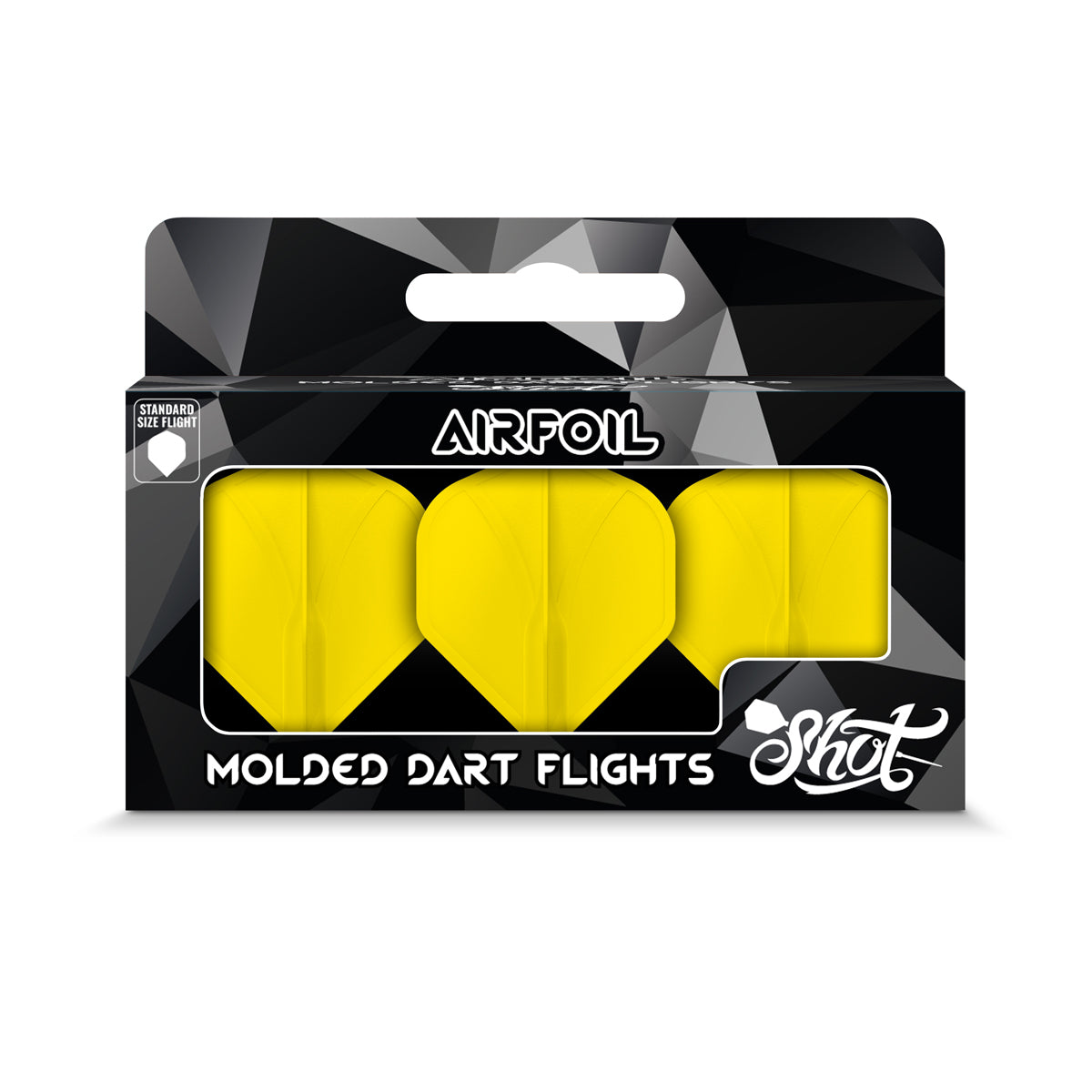 Shot Airfoil Molded Flight Set - Yellow Standard