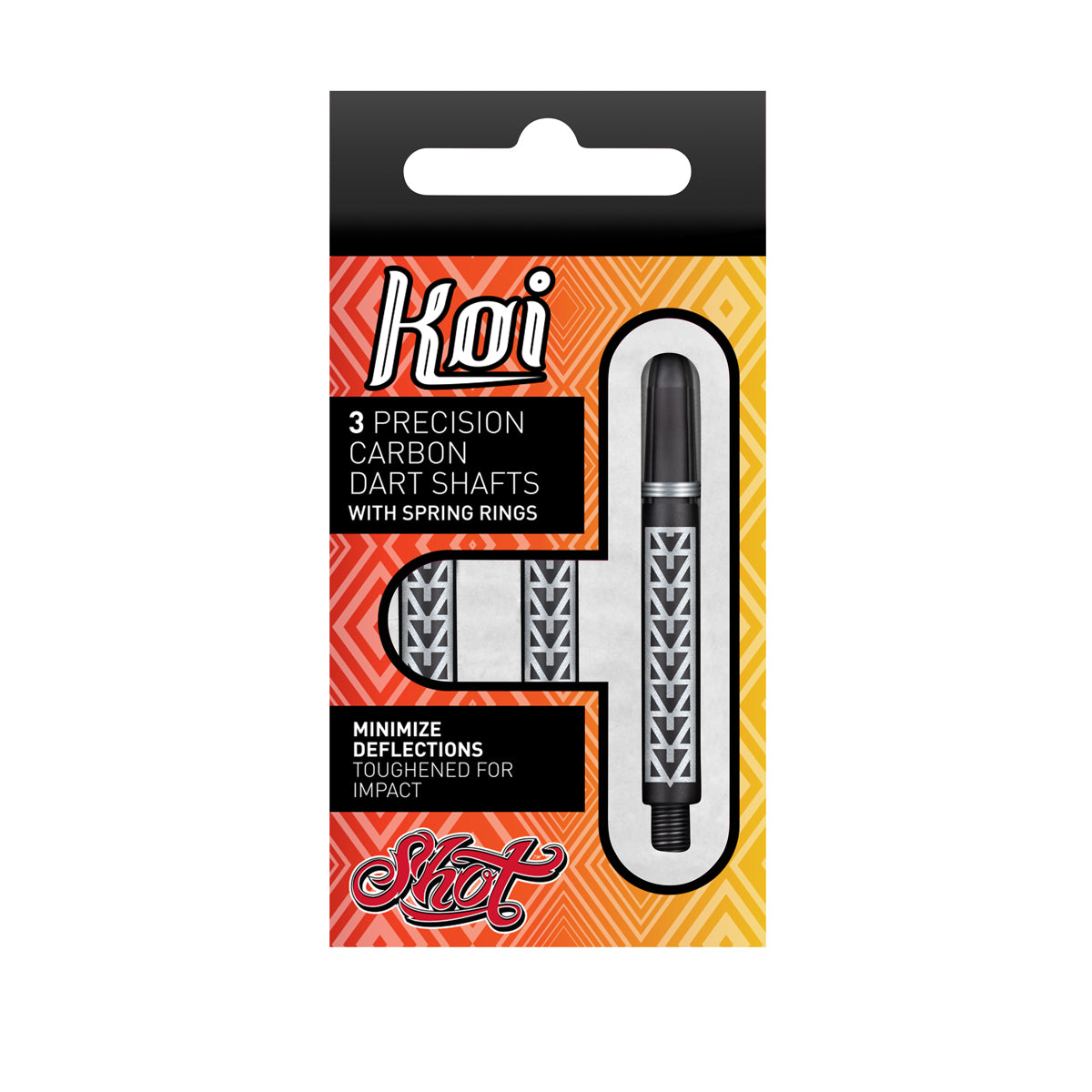 Shot Koi Carbon Dart Shafts - Pakati White