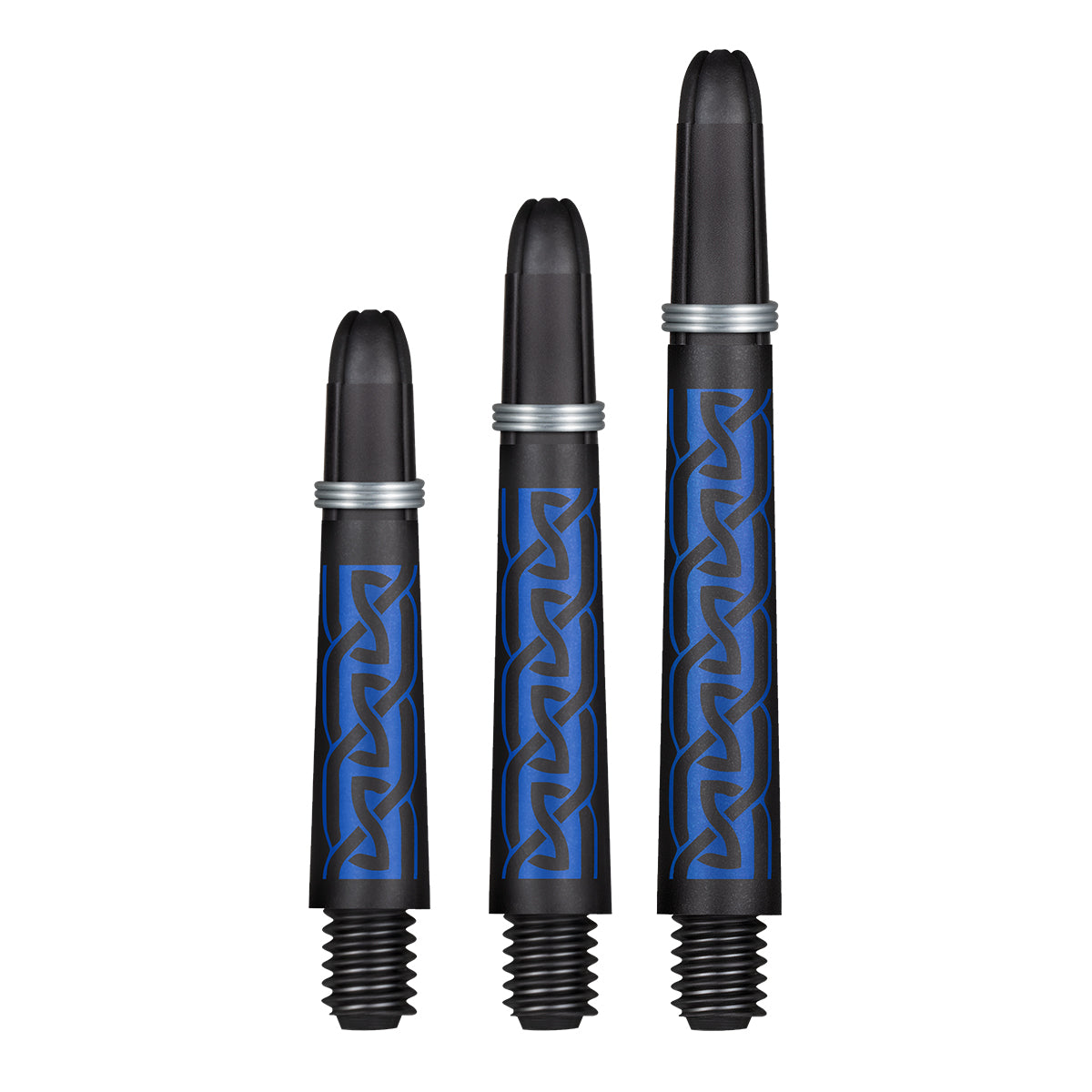 Shot Koi Carbon Dart Shafts - Helioknot Blue