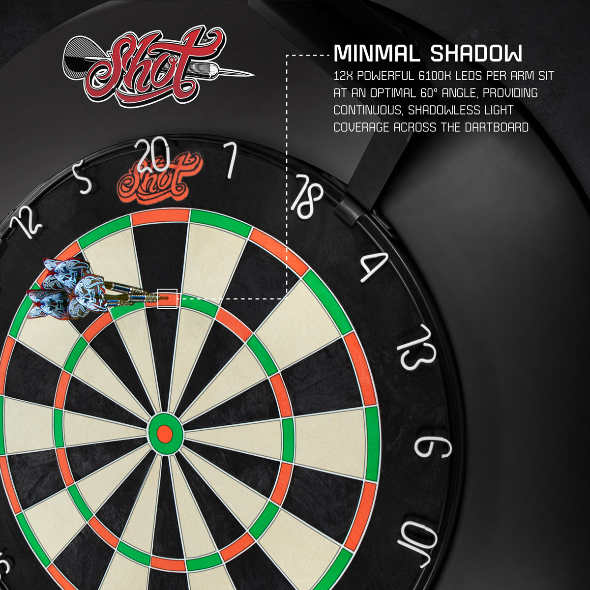 Shot Stadium Dartboard Lights