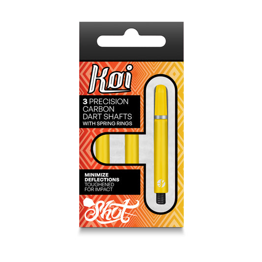 Shot Koi Carbon Dart Shafts - Yellow