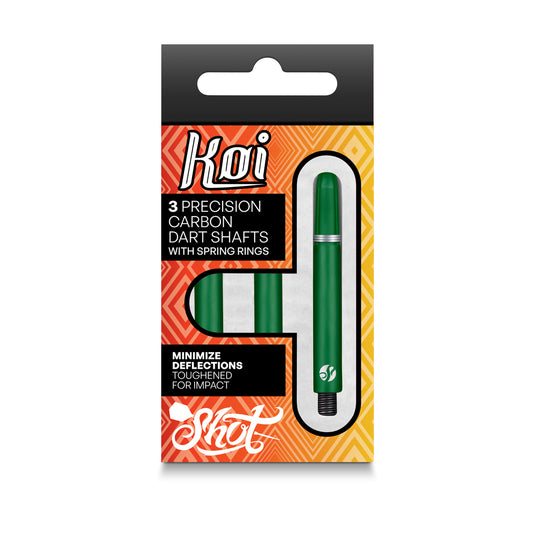 Shot Koi Carbon Dart Shafts - Green