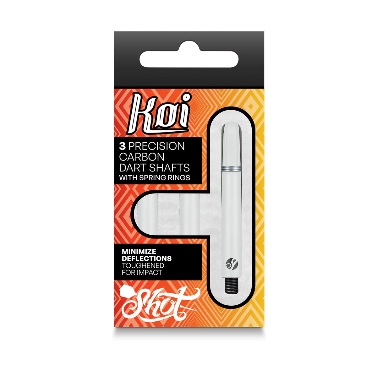 Shot Koi Carbon Dart Shafts - White