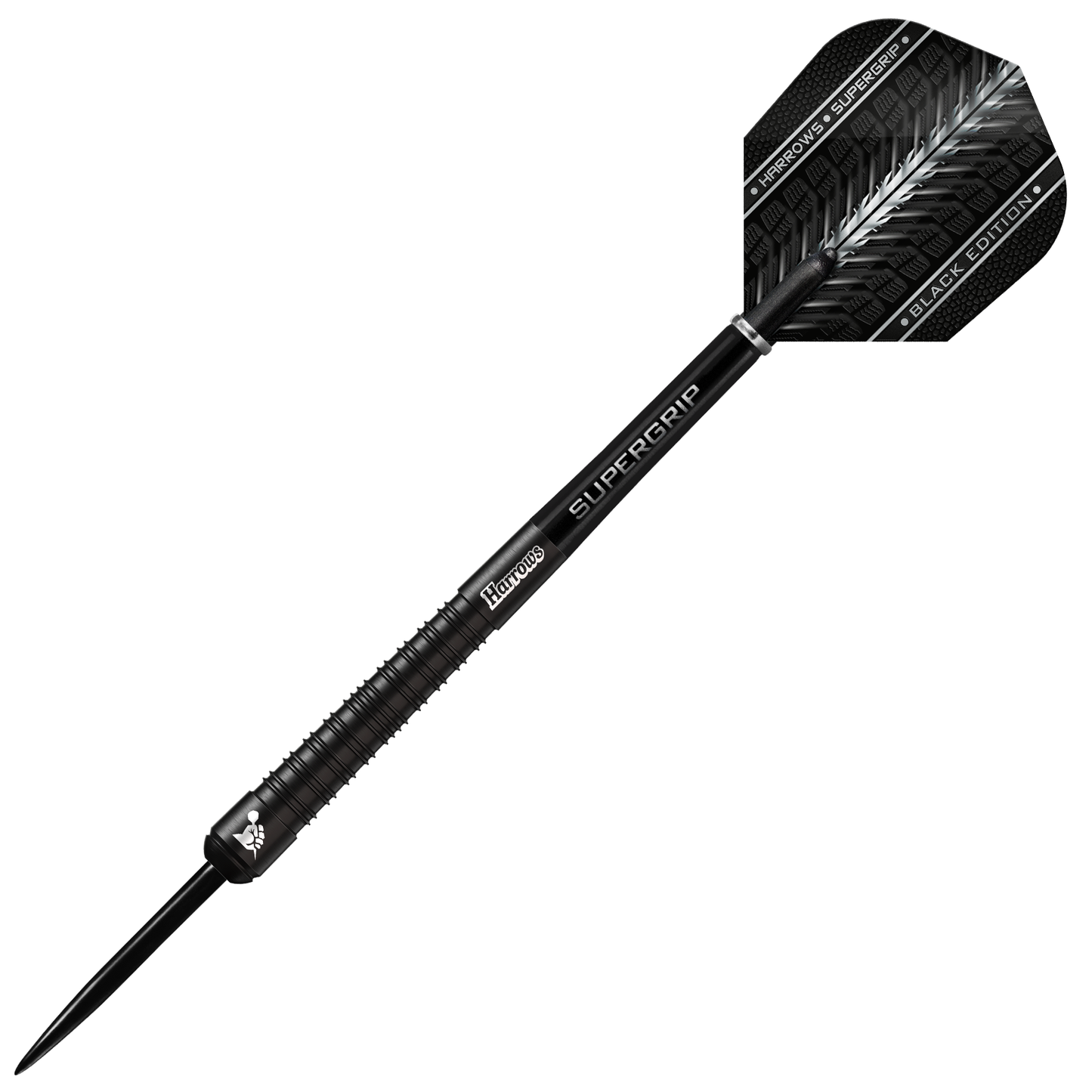 Harrows Supergrip Black 90% Tungsten Steel Tip Darts