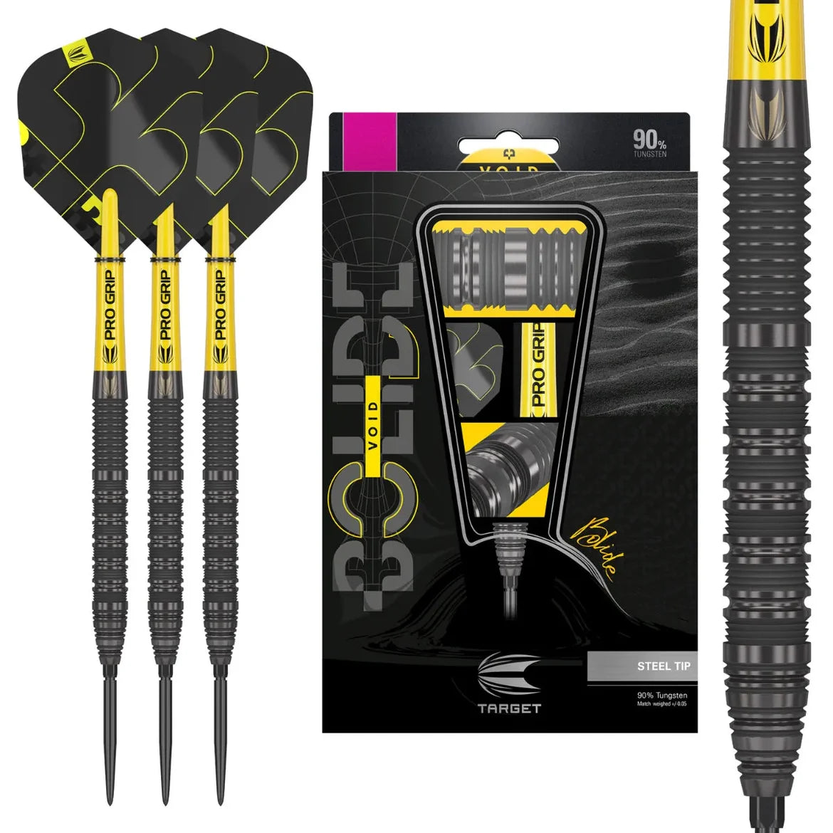 Target Darts Bolide Void 01 90% Tungsten SP Steel Tip Darts
