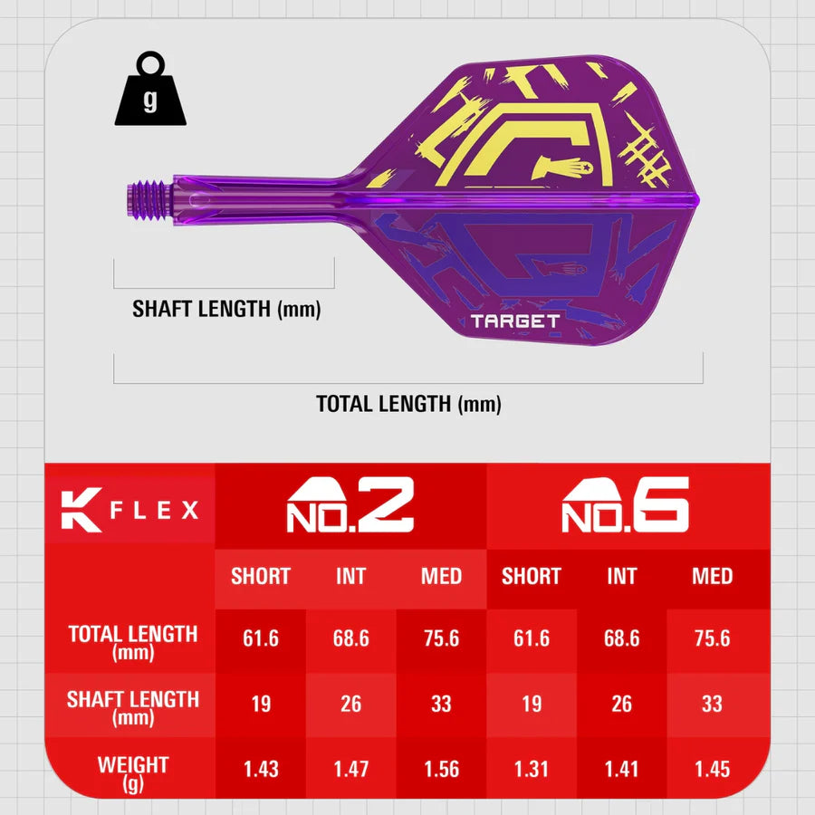 Target Darts Luke Littler World Champion K-Flex Flight System - No2