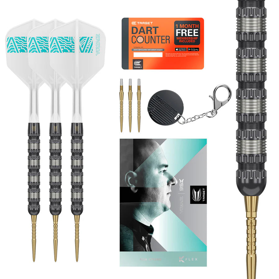 Target Darts Rob Cross 95K 95% Tungsten SP Steel Tip Darts