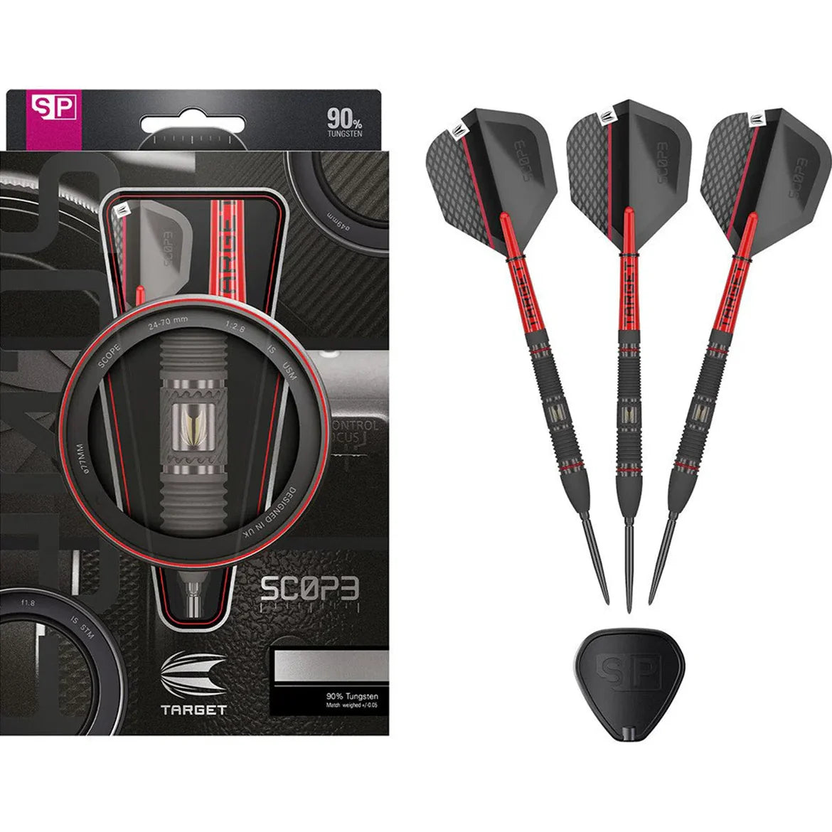 Target Darts Scope 02 90% Tungsten SP Steel Tip Darts