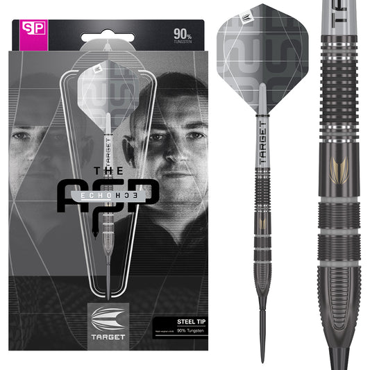Target Darts Aspinall x Echo 90% Tungsten SP Steel Tip Darts