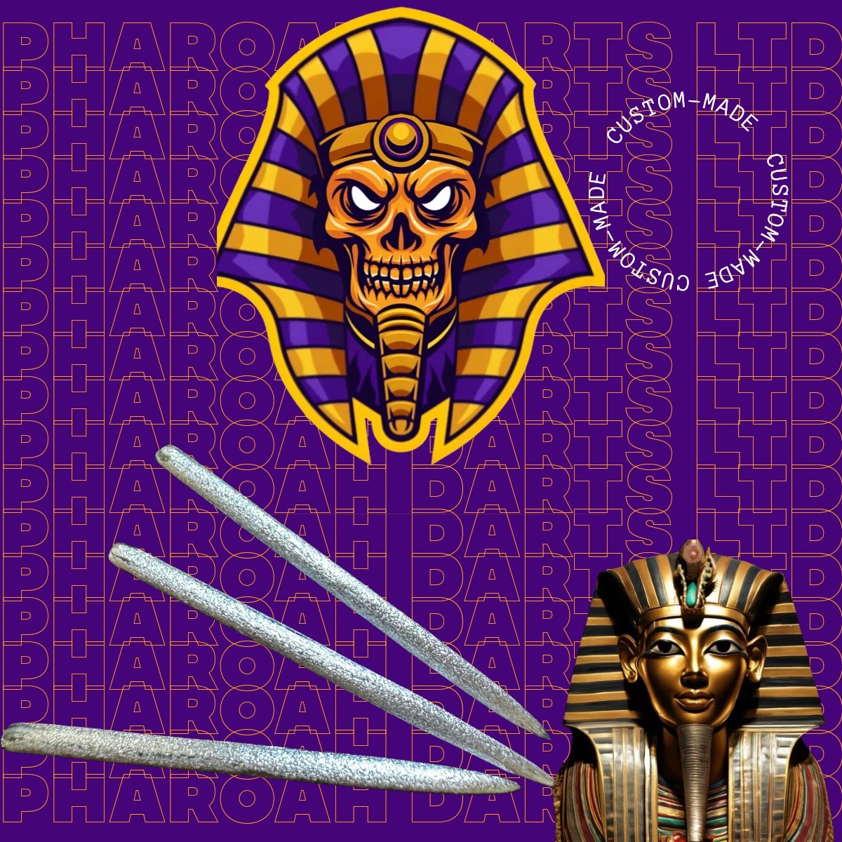 Pharaoh Points Tutankhamun - Full Grip Dart Points