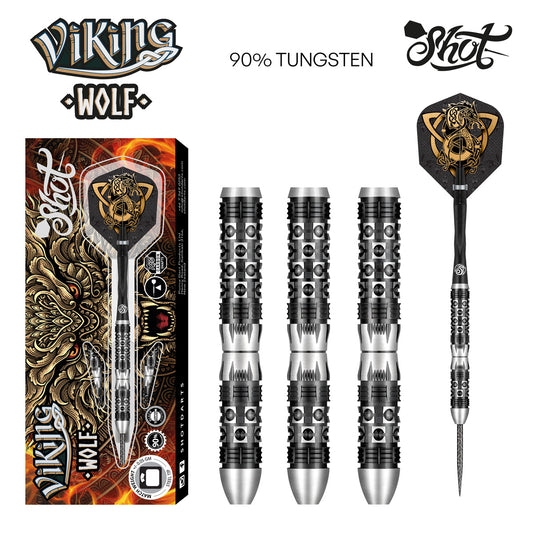Shot Viking Wolf 90% Tungsten Steel Tip Darts