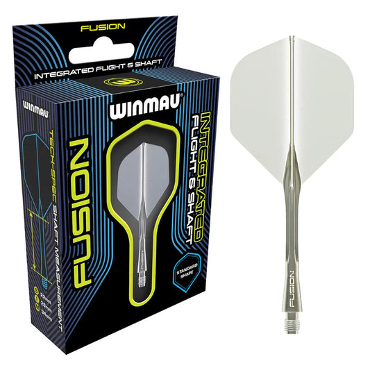 Winmau Fusion Integrated Flight System - Grey Smoke