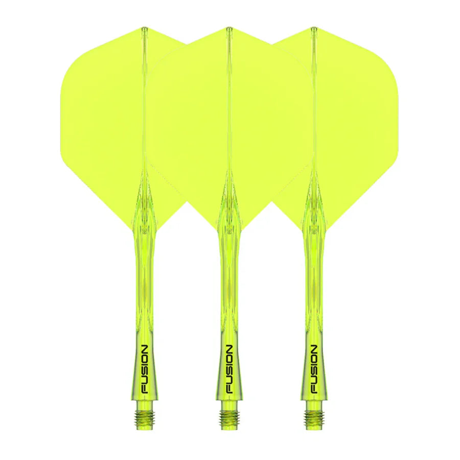 Winmau Fusion Integrated Flight System - Fluorescent Yellow