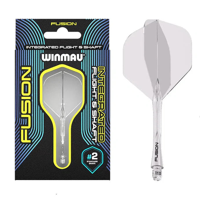 Winmau Fusion Integrated Flight System - Clear