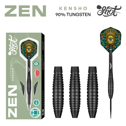 Shot Zen Series Kensho 90% Tungsten Steel Tip Darts