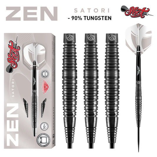 Shot Zen Series Satori 90% Tungsten Steel Tip Darts
