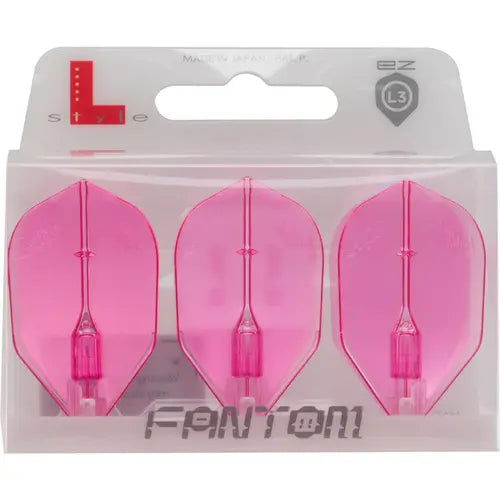 L-Style L3EZ (No6) FANTOM Small Standard Flights - Clear Pink