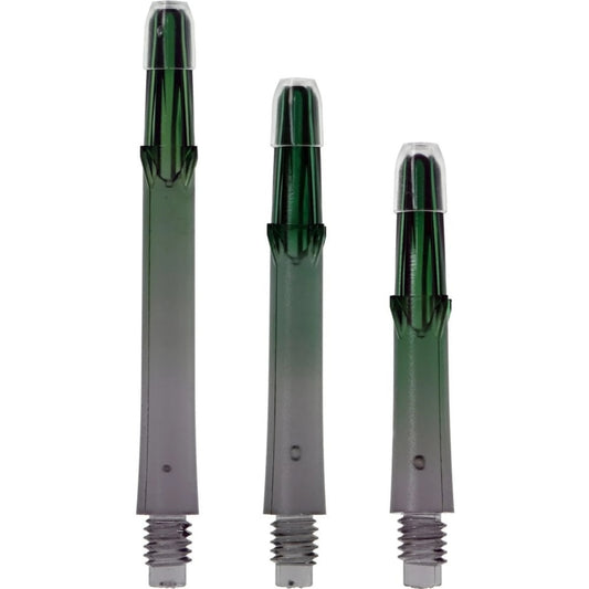 L-Style N9 Gradient Clear Black Locked Straight L-Shaft - Green