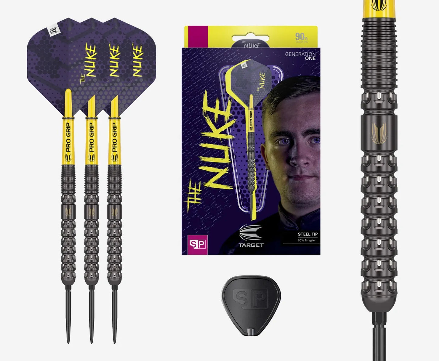 Target Darts Luke Littler Gen 1 90% Tungsten SP Steel Tip Darts