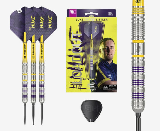 Target Darts Luke Littler Loadout 90% Tungsten SP Steel Tip Darts