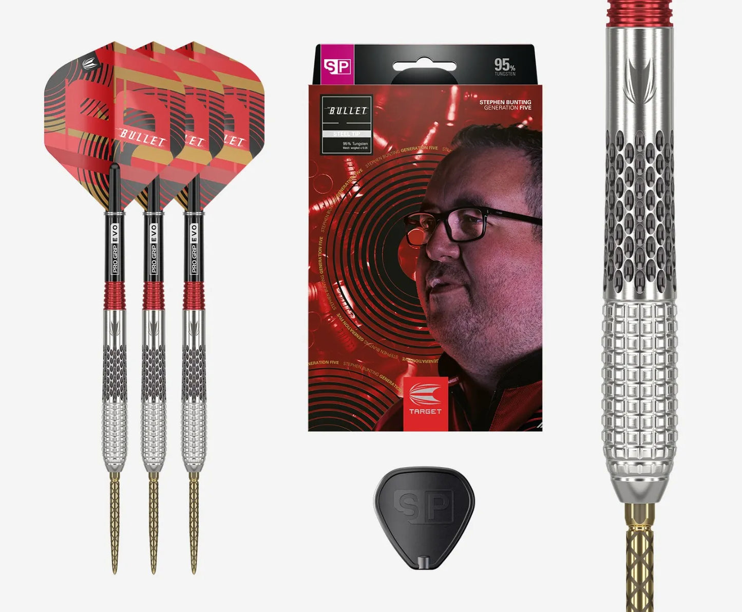 Target Darts Stephen Bunting Gen 5 95% Tungsten SP Steel Tip Darts