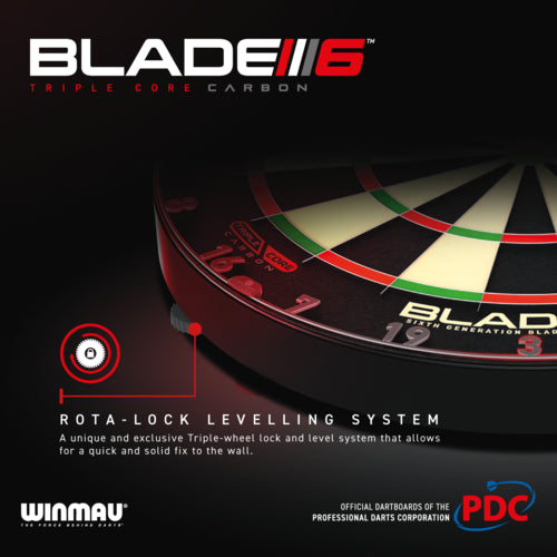 Winmau Blade 6 Triple Core PDC - Professioneel Dartbord